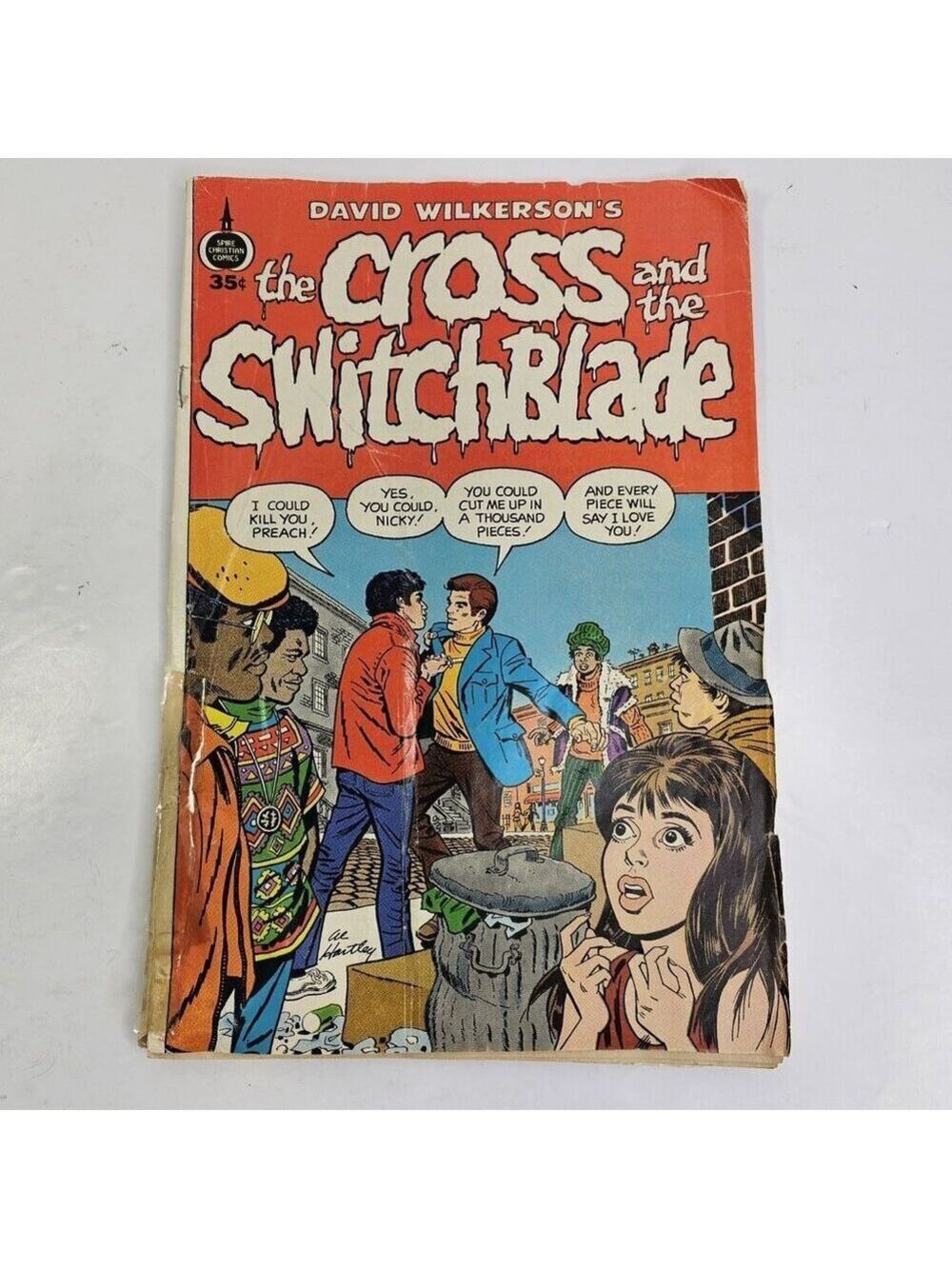 The Cross and the Switchblade #1 David Wilkerson's Spire Comic 1972 35 Cent